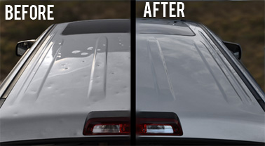 Before & After Hail Damage Before & After Hail Damage
